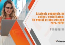 Szkolenia pedagogiczne online z certyfikatem. Co wybrać w roku szkolnym 20252026
